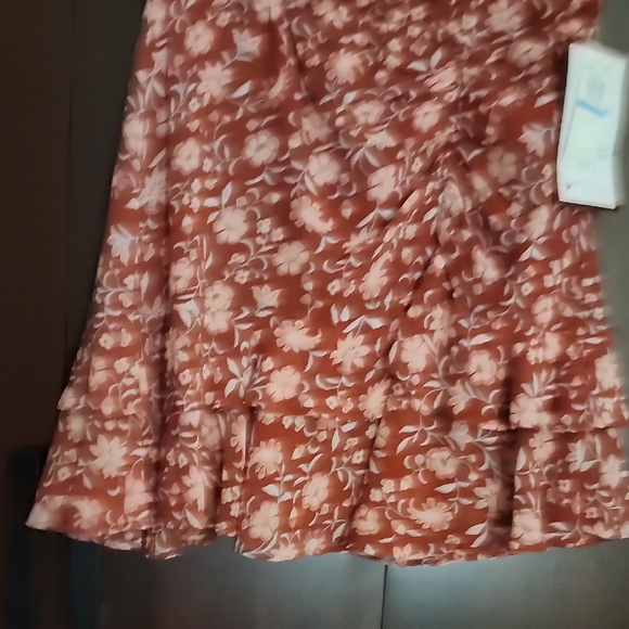 Burgundy Multi Puff Sleeve Mini Sundress - Picture 4 of 5